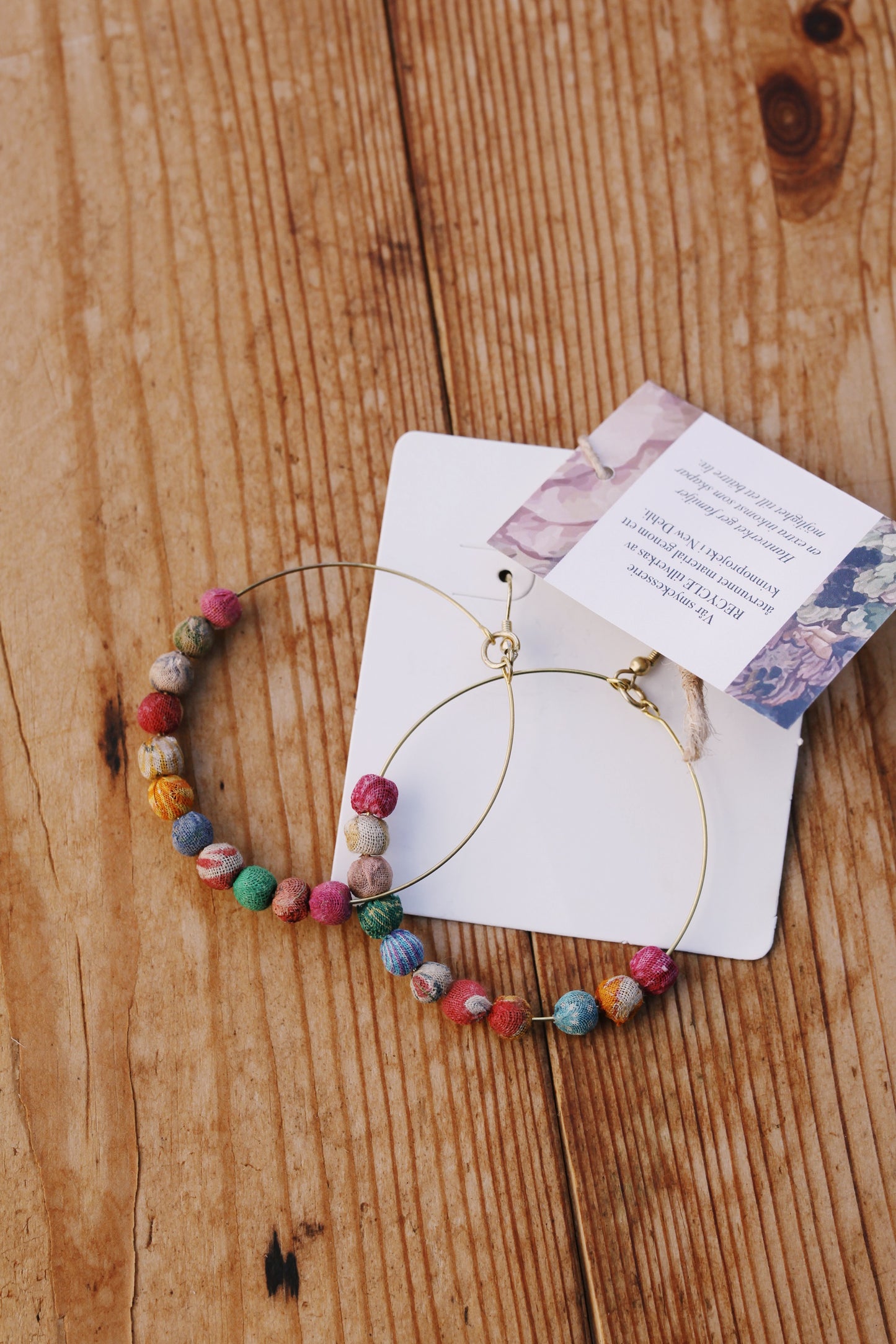 Örhängen Recycle Hoop Multi