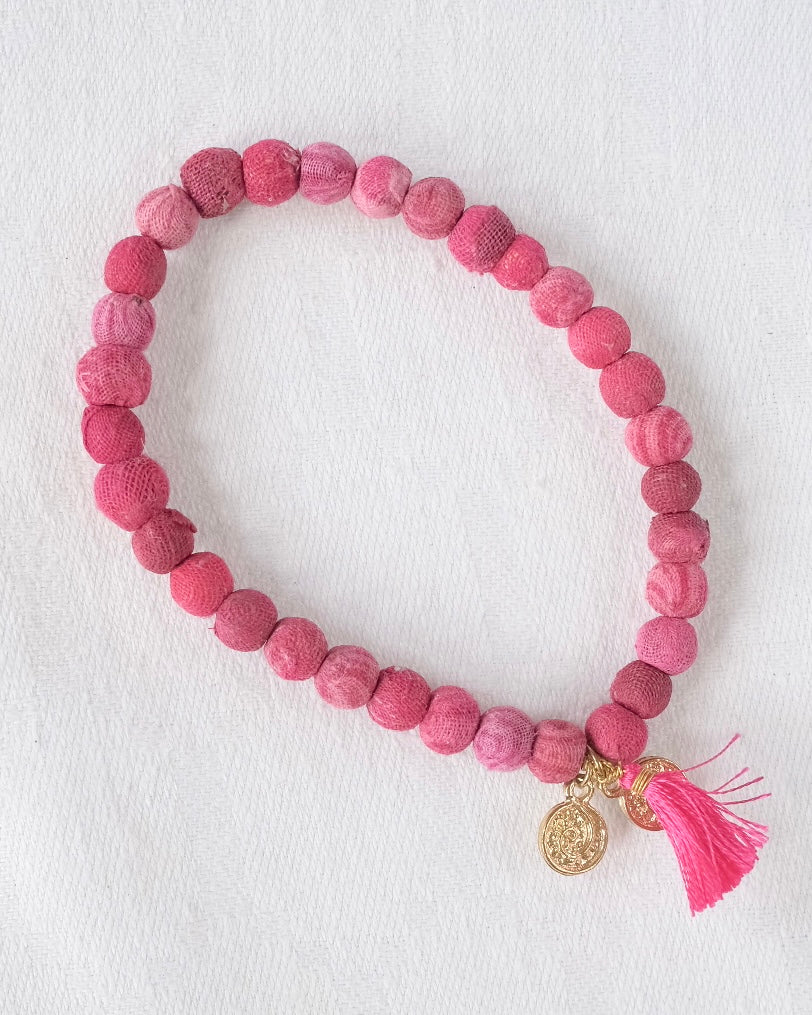 Armband Recycle Rosa