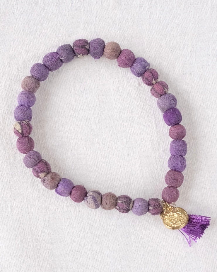 Armband Recycle Lila