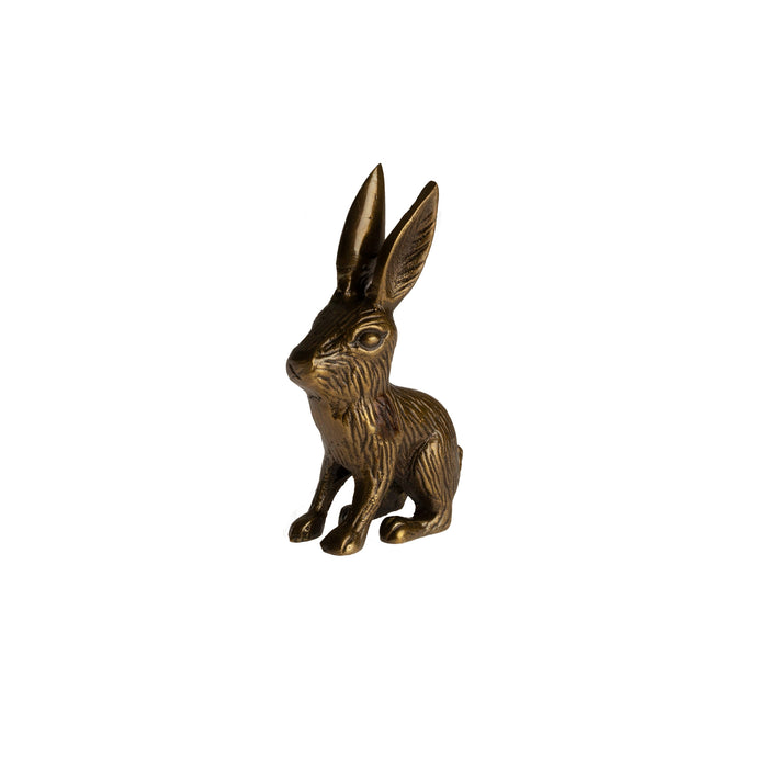 Kanin i mässing för dekoration.  Storlek (i cm): 9 h.